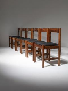 Set of Six Torbecchia Chairs by Giovanni Michelucci for Poltronova - 4726108