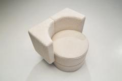 Set of Six Upholstered Club Chairs Czechoslovakia 1970s - 3883354