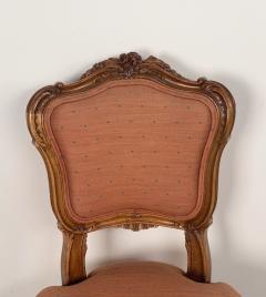 Set of Six Victorian Side Chairs Made of Walnut in the French Taste - 2513547