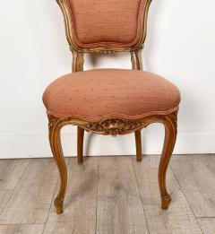 Set of Six Victorian Side Chairs Made of Walnut in the French Taste - 2513548