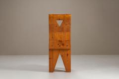 Set of Six Vintage Brutalist Pinewood Chairs 1970s - 4319064