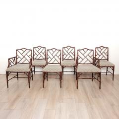 Set of Six Vintage Chinese Chippendale Style Chairs - 3804118