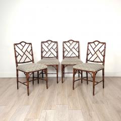 Set of Six Vintage Chinese Chippendale Style Chairs - 3804119