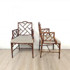 Set of Six Vintage Chinese Chippendale Style Chairs - 3804121