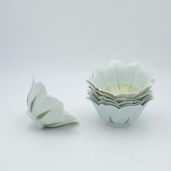 Set of Six Vintage German Lotus Bowls - 4137182