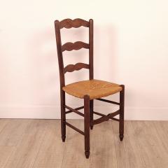 Set of Six Vintage Ladder Back Side Chairs circa 1920s - 2730434