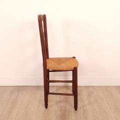 Set of Six Vintage Ladder Back Side Chairs circa 1920s - 2730435
