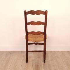 Set of Six Vintage Ladder Back Side Chairs circa 1920s - 2730436