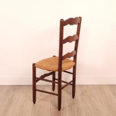 Set of Six Vintage Ladder Back Side Chairs circa 1920s - 2730437