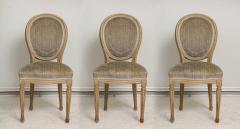 Set of Six Vintage Louis XVI Style Painted Dining Room Chairs - 2067149