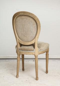 Set of Six Vintage Louis XVI Style Painted Dining Room Chairs - 2067153