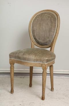 Set of Six Vintage Louis XVI Style Painted Dining Room Chairs - 2067157