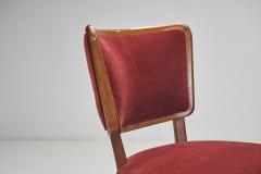 Set of Swedish Modern Upholstered Dining Chairs Sweden 1950s - 3458259
