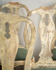 Set of Ten 18th Century Swedish Rococo Dining Chairs - 4822297