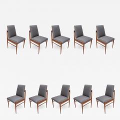 Set of Ten 1960s Brazilian Caviuna Dining Chairs by LAtelier - 1172816