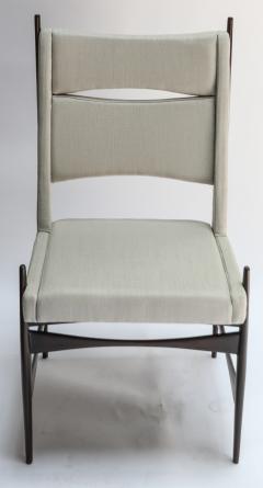 Set of Ten 1960s Brazilian Dining Chairs in Beige Linen - 983092