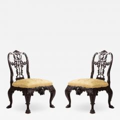 Set of Ten English Chippendale Mahogany Ribbon Chair - 1420487
