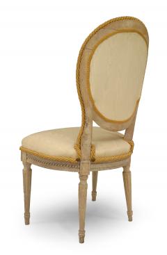 Set of Ten French Louis XVI Stripped Bleach Dining Chairs - 1419027
