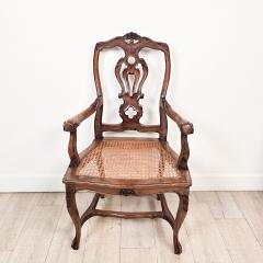 Set of Ten Italian Fruitwood Provincial Dining Chairs circa 1920 - 4649806