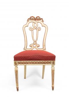 Set of Ten Italian Venetian Painted Side Chairs - 1419137