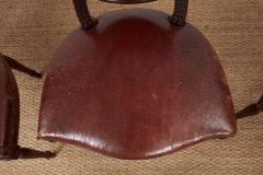 Set of Ten Shield Back Leather Dining Chairs - 4324912