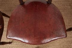 Set of Ten Shield Back Leather Dining Chairs - 4324914