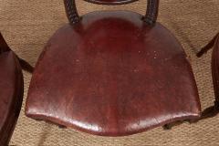 Set of Ten Shield Back Leather Dining Chairs - 4324916