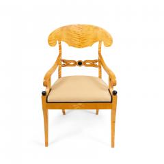 Set of Ten Swedish Biedermeier Birch Dining Chairs - 1419691