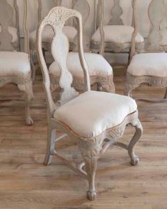 Set of Ten Swedish Rococo Chairs from Lindome Circa 1760 - 4437897