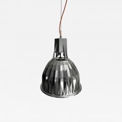 Set of Three 1960s French Mazda Industrial Pendant Lights with Diamond Diffusers - 4287878