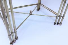 Set of Three 1960s Italian Brass Nesting Tables - 524372