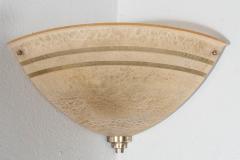Set of Three Art Deco Machine Age Corner Sconces in Textured Bakelite and Brass - 1539996