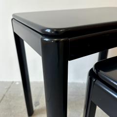 Set of Three Black Lacquered Nesting Tables  - 4526281