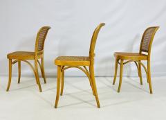 Set of Three Cane Bentwood Side Chairs by Loewenstein Oggo USA 1960s - 4202907