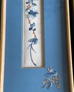 Set of Three Framed Antique Chinese Textiles Qing Dynasty Provenance - 1766555