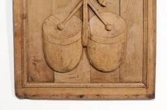Set of Three French 19th Century Carved Oak Panels with Musical Instruments - 3426993