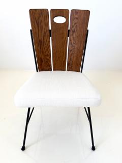 Set of Three Iron and Oak Side Chairs by Richard McCarthy - 4611726