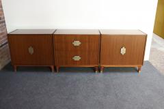 Set of Three Italian Modernist Mahogany Cabinets Chests by Longato Arredamenti - 4008895