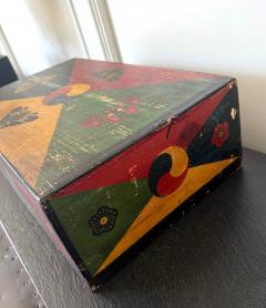 Set of Three Korean Stackable Sewing Box Covered in Hanji Paper - 4303041