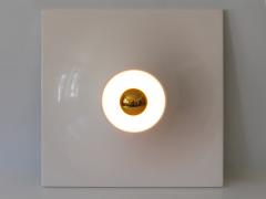 Set of Three Large Mid Century Modern Fiberglass Sconces or Wall Lamps 1970s - 3205537