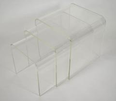 Set of Three Lucite Nesting Tables - 1261465