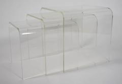 Set of Three Lucite Nesting Tables - 1261467