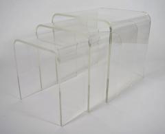 Set of Three Lucite Nesting Tables - 1261471