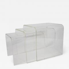 Set of Three Lucite Nesting Tables - 1262615