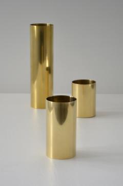 Set of Three Mid Century Brass Candlesticks - 2230518