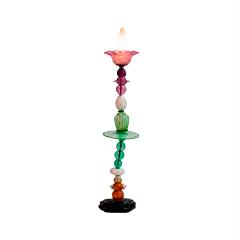 Set of Three Modernist Style Multicolored Glass Sculptural Floor Lamps - 4748701