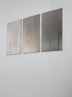 Set of Three Steel Oxidized Wall Panels - 4724956