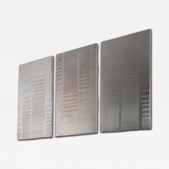 Set of Three Steel Oxidized Wall Panels - 4769644