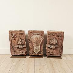 Set of Three Terracotta Tiles U S A circa 1920 - 4346150