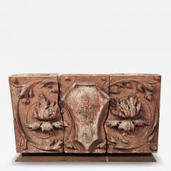 Set of Three Terracotta Tiles U S A circa 1920 - 4351158
